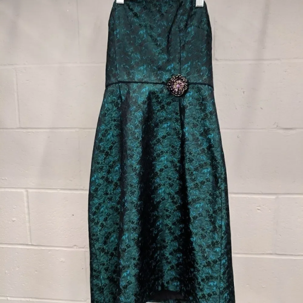 VINTAGE LAUNDRY BY SHELLI SEGAL STRAPLESS DRESS - Picture 2 of 4